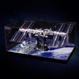 레고 고급 아크릴케이스 아이디어 국제 우주 정거장 21321 프리미엄 버전
