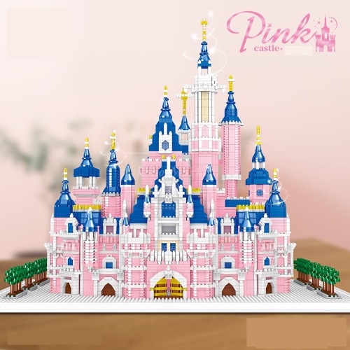 [국내]레고 신제품 마이크로 초대형 핑크 디즈니 캐슬 디즈니 LX8241 호환 창작