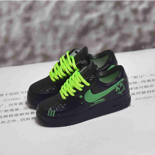 신발 미니어쳐 Nike Air Force 1 AF1 smiley green tick MT-0412