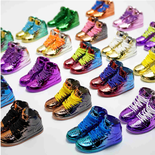 신발 미니어쳐 Nike Air Jordan 1 AJ1 random series ABS 1st generation electroplating model random MT-0227