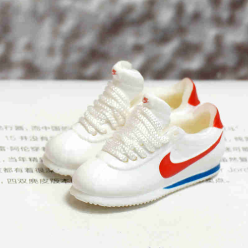 신발 미니어쳐 Nike NK Forrest Gump shoes white and red MT-0618