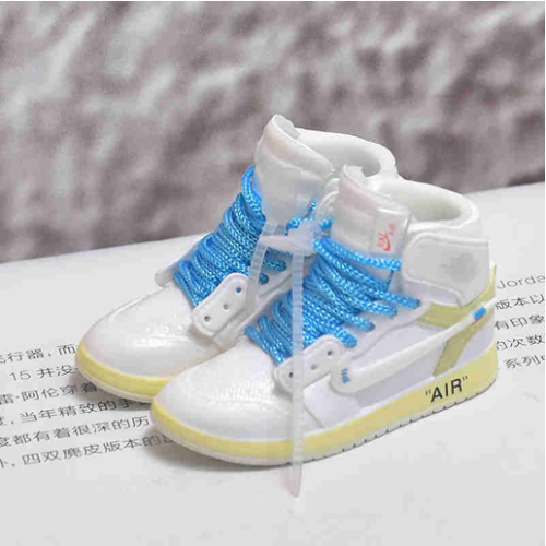 신발 미니어쳐 Nike Air Jordan 1 AJ1 Off-white European white (blue) MT-0041