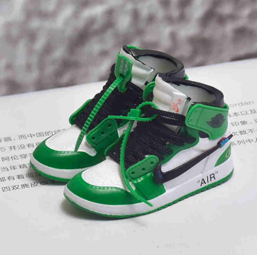 신발 미니어쳐 Nike Air Jordan 1 AJ1 Off-white green MT-0038