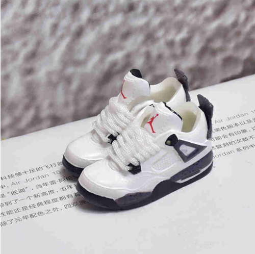 신발 미니어쳐 Nike Air Jordan 4 AJ4 4 white cement MT-0236