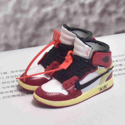 신발 미니어쳐 Nike Air Jordan 1 AJ1 Off-white Chicago (black) MT-0034
