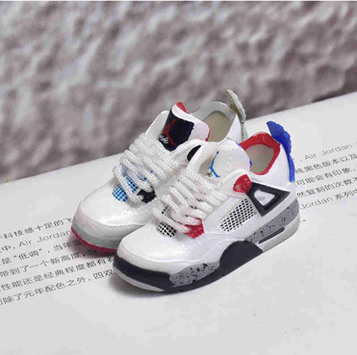 신발 미니어쳐 Nike Air Jordan 4 AJ4 4 red and blue mandarin ducks MT-0265