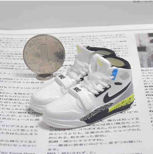 신발 미니어쳐 Nike Air Jordan 312 AJ312 312 black, white and yellow MT-0330