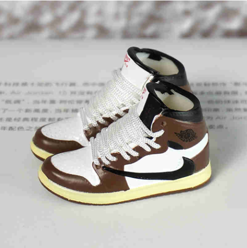신발 미니어쳐 Nike Air Jordan 1 AJ1 Travis Scott Mid Undercut high top (white) MT-0050