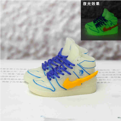 신발 미니어쳐 Nike DUNK special edition high top unicorn luminous white blue MT-0583