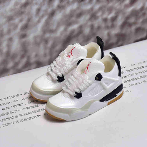신발 미니어쳐 Nike Air Jordan 4 AJ4 4 SB black and white MT-0267