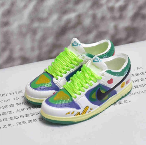 신발 미니어쳐 Nike SB DUNK green graffiti MT-0524