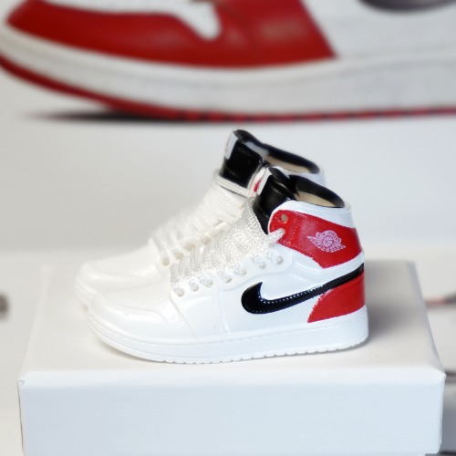 신발 미니어쳐 Nike Air Jordan 1 AJ1 little white red chicago MT-0115