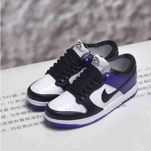 신발 미니어쳐 Nike SB DUNK black and purple MT-0505