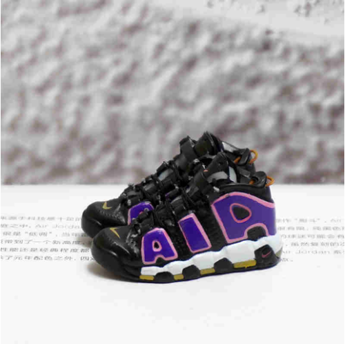 신발 미니어쳐 Nike Uptempo Big AIR black and purple MT-0702