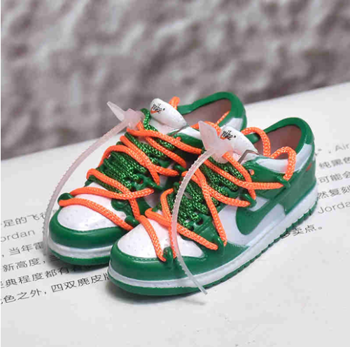 신발 미니어쳐 Nike SB DUNK Off-White ow green MT-0459