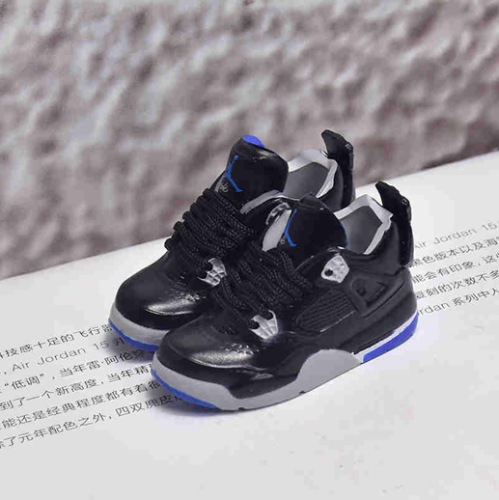 신발 미니어쳐 Nike Air Jordan 4 AJ4 4 black and blue MT-0248