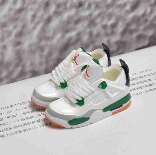 신발 미니어쳐 Nike Air Jordan 4 AJ4 4 SB white green MT-0246