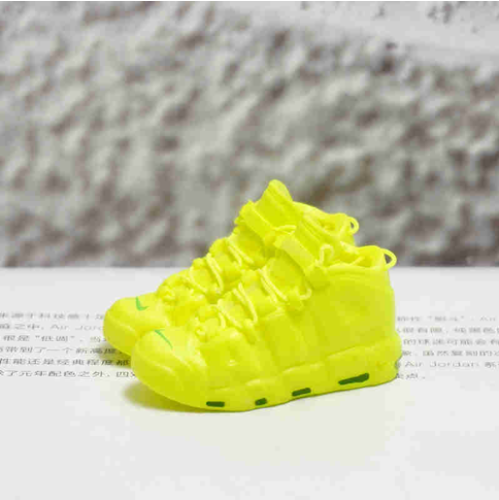 신발 미니어쳐 Nike Uptempo Big AIR fluorescent yellow MT-0711