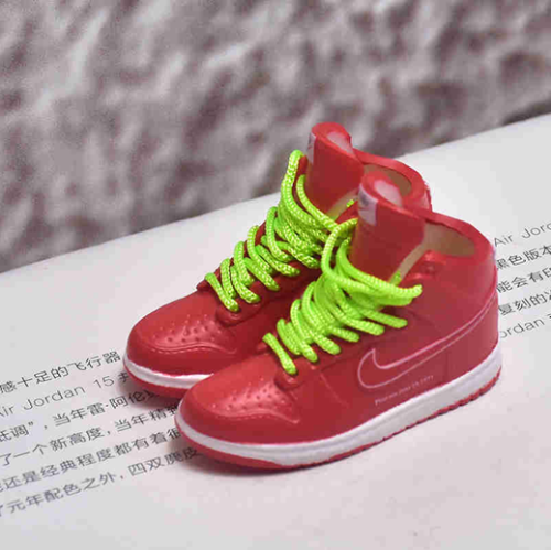 신발 미니어쳐 Nike DUNK special edition high top red MT-0597