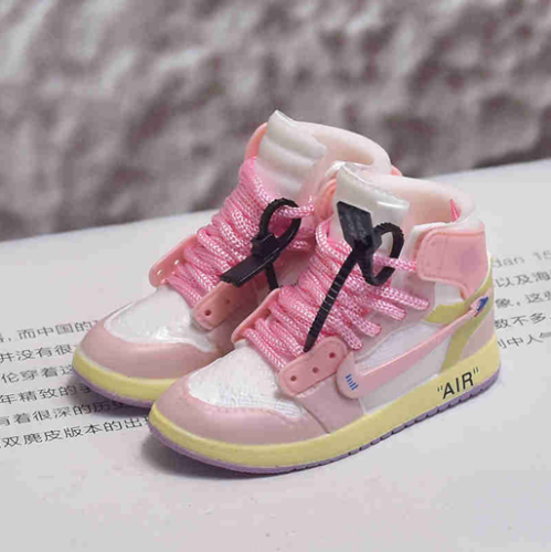 신발 미니어쳐 Nike Air Jordan 1 AJ1 Off-white pink MT-0036