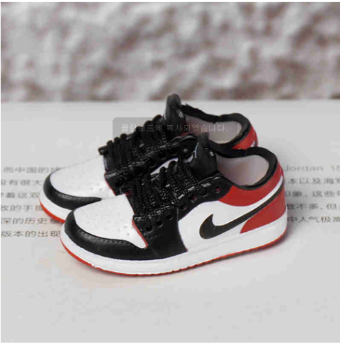 신발 미니어쳐 Nike Air Jordan 1 AJ1 Low Low top black toe MT-0092