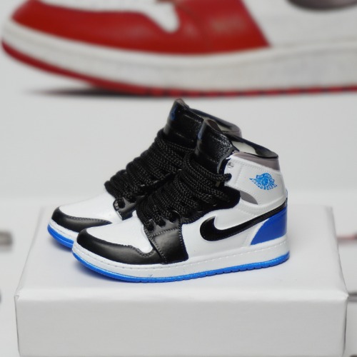 신발 미니어쳐 Nike Air Jordan 1 AJ1 black, white, blue MT-0188