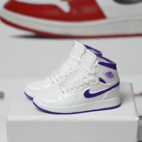 신발 미니어쳐 Nike Air Jordan 1 AJ1 white and purple grapes MT-0186