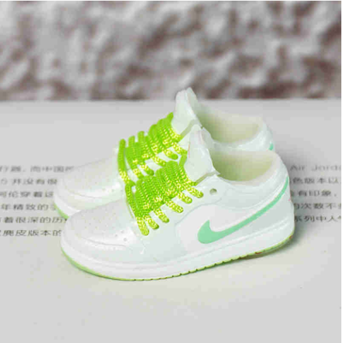 신발 미니어쳐 Nike Air Jordan 1 AJ1 Low Low top white green MT-0085