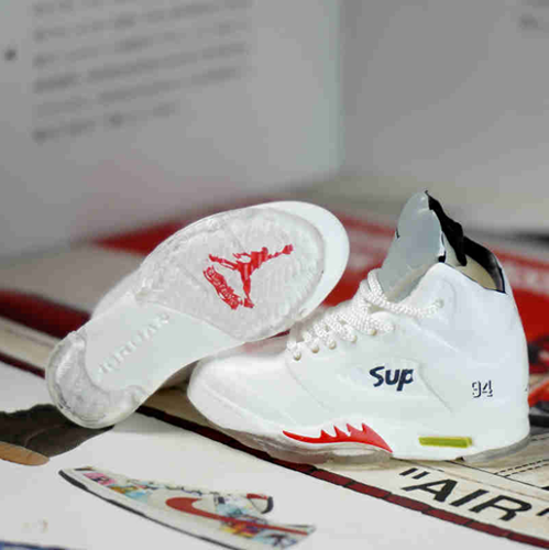 신발 미니어쳐 Nike Air Jordan 5 AJ5 5 sup joint white MT-0274