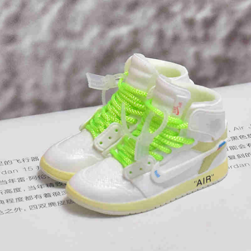 신발 미니어쳐 Nike Air Jordan 1 AJ1 Off-white European white (green) MT-0042