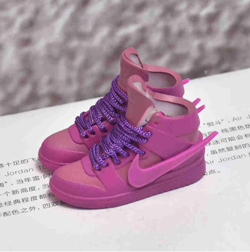 신발 미니어쳐 Nike DUNK special edition high top pink hook MT-0572