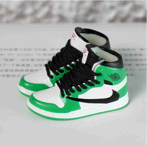 신발 미니어쳐 Nike Air Jordan 1 AJ1 Travis Scott Mid Green undercut MT-0059