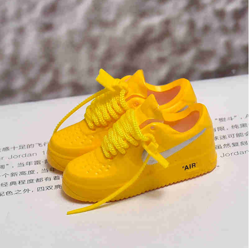 신발 미니어쳐 Nike Air Force 1 AF1ow yellow MT-0366