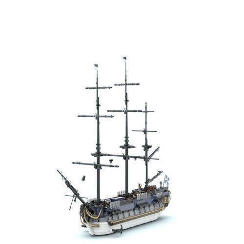레고 크리에이터 호환 La Grenouille 라 그르누이 전함 해적선 MOC-54453 신제품 창작